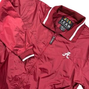 VTG Alabama Crimson‎ Tide Windbreaker Jacket Mens Large Maroon full zip